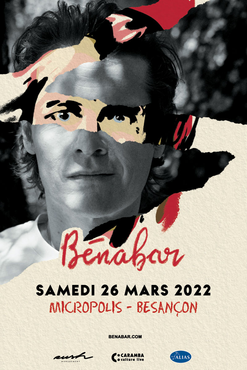 BÉNABAR 
 Besançon 
 samedi, 26 mars 2022